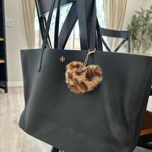 Black Leather Tote Bag